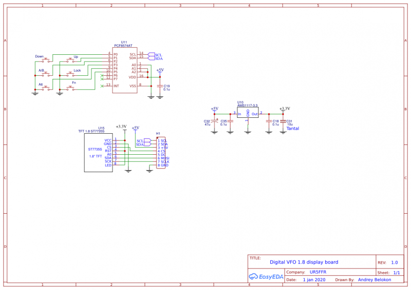 Schematic Digital VFO 1.8 display board 1.0.png